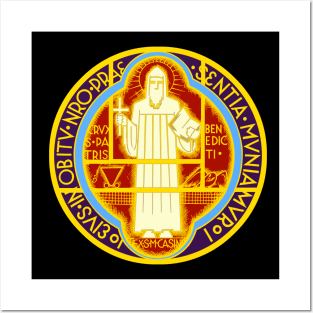 Saint Benedict Medal Two Sided Posters and Art